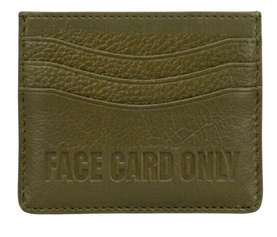 FACE CARD ONLY HOLDER - KAKI